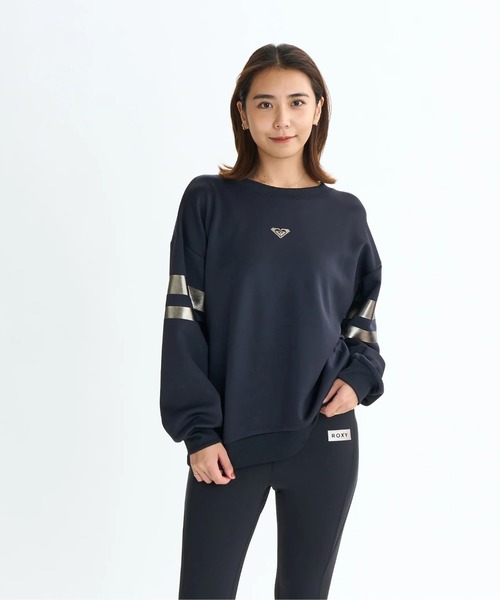 ROXY(ロキシー)の「BRIGHTEN YOUR LIFE P/ロキシー速乾UVケアオーバーサイズロゴワンポイントプルオーバースウェットトレーナー(スウェット・レディース・ホワイト/ブラック/ブルー・LARGE/MEDIUM/SMALL)」の8枚目の写真