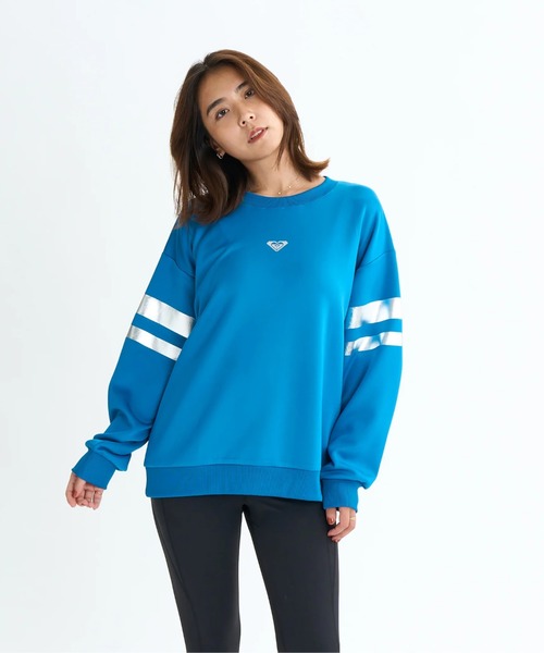 ROXY(ロキシー)の「BRIGHTEN YOUR LIFE P/ロキシー速乾UVケアオーバーサイズロゴワンポイントプルオーバースウェットトレーナー(スウェット・レディース・ホワイト/ブラック/ブルー・LARGE/MEDIUM/SMALL)」の12枚目の写真