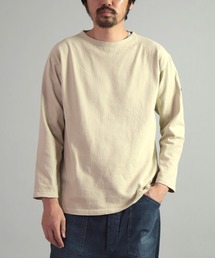 [OMNIGOD mens / オムニゴッド] 8/天竺 ボートネックチューブシャツ