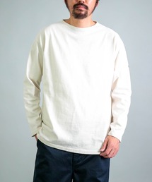 [OMNIGOD mens / オムニゴッド] 8/天竺 ボートネックチューブシャツ