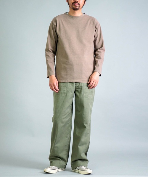 OMNIGOD mens / オムニゴッド　8/天竺 ボートネックチューブシャツ OMNIGOD mens / オムニゴッド] 8/天竺 ボートネックチューブ