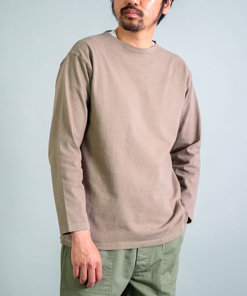 OMNIGOD mens / オムニゴッド] 8/天竺 ボートネックチューブシャツ