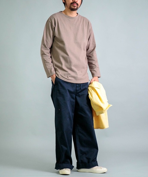 OMNIGOD mens / オムニゴッド] 8/天竺 ボートネックチューブシャツ