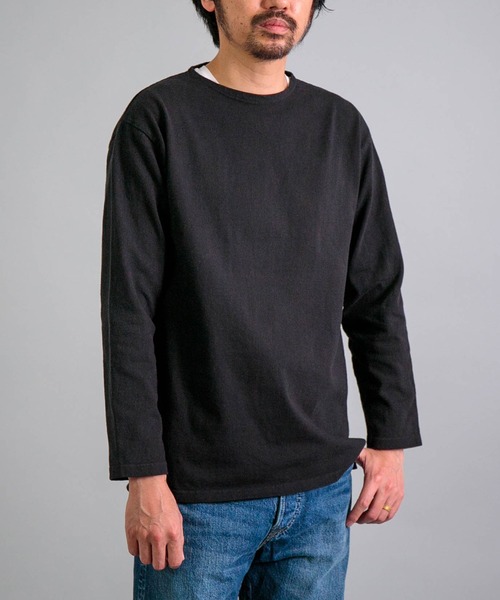 OMNIGOD（オムニゴッド）の「[OMNIGOD mens / オムニゴッド] 8/天竺 ボートネックチューブシャツ（Tシャツ/カットソー・メンズ・ブラック/アイボリー/ネイビー/アッシュグレー/ベージュ・4/3/2）」の13枚目の写真