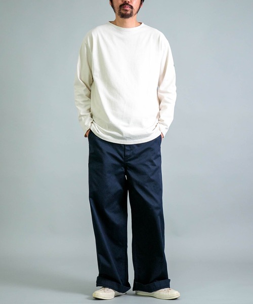 OMNIGOD mens / オムニゴッド] 8/天竺 ボートネックチューブシャツ