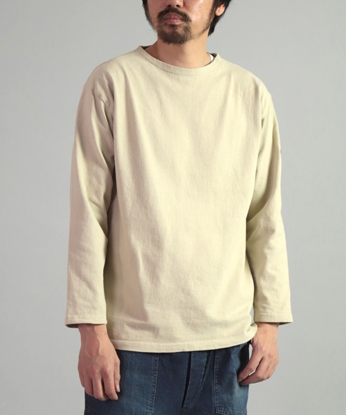 OMNIGOD（オムニゴッド）の「[OMNIGOD mens / オムニゴッド] 8/天竺 ボートネックチューブシャツ（Tシャツ/カットソー・メンズ・ブラック/アイボリー/ネイビー/アッシュグレー/ベージュ・4/3/2）」の20枚目の写真