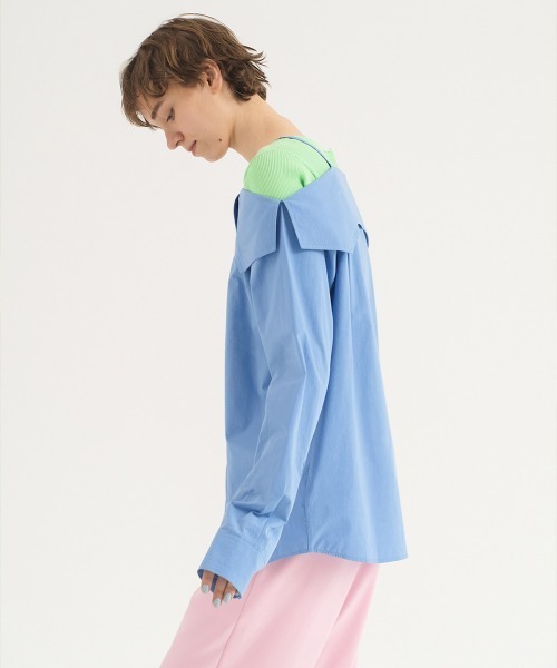 soduk（スドーク）の「"【soduk】shirt""less"" shirt"（シャツ/ブラウス・レディース・ホワイト/ブラック/ブルー・ONE SIZE）」の19枚目の写真