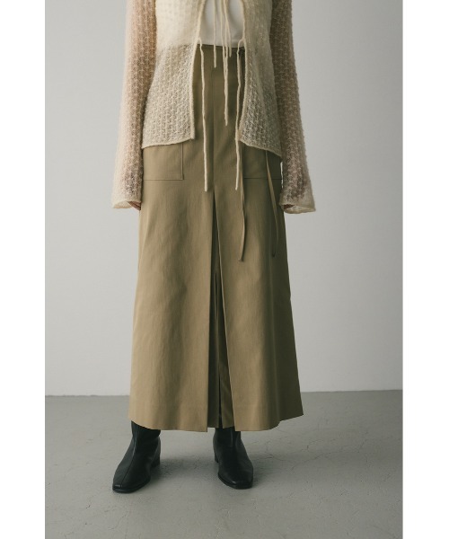 STYLEMIXER(スタイルミキサー)の「ダブルスリットハイストレッチスカート(スカート・レディース・ベージュ/ブラック・SMALL/MEDIUM)」の11枚目の写真