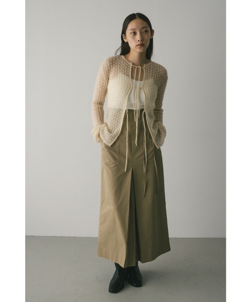 STYLEMIXER(スタイルミキサー)の「ダブルスリットハイストレッチスカート(スカート・レディース・ベージュ/ブラック・SMALL/MEDIUM)」の13枚目の写真