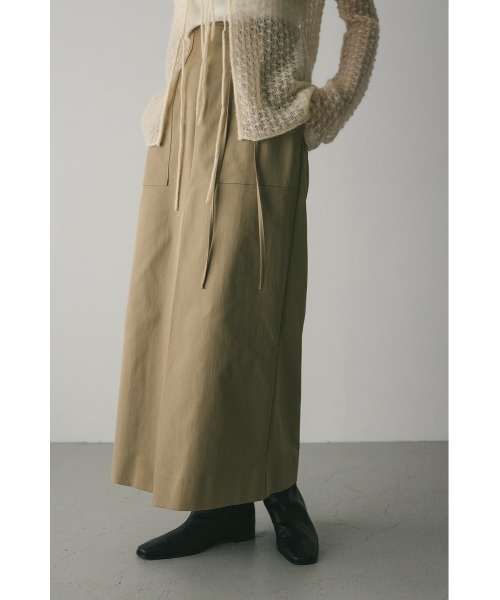 STYLEMIXER(スタイルミキサー)の「ダブルスリットハイストレッチスカート(スカート・レディース・ベージュ/ブラック・SMALL/MEDIUM)」の14枚目の写真