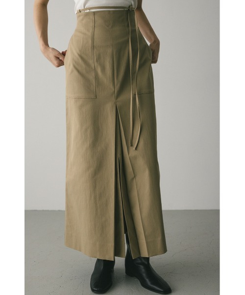 STYLEMIXER(スタイルミキサー)の「ダブルスリットハイストレッチスカート(スカート・レディース・ベージュ/ブラック・SMALL/MEDIUM)」の15枚目の写真