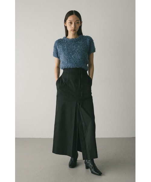 STYLEMIXER(スタイルミキサー)の「ダブルスリットハイストレッチスカート(スカート・レディース・ベージュ/ブラック・SMALL/MEDIUM)」の3枚目の写真