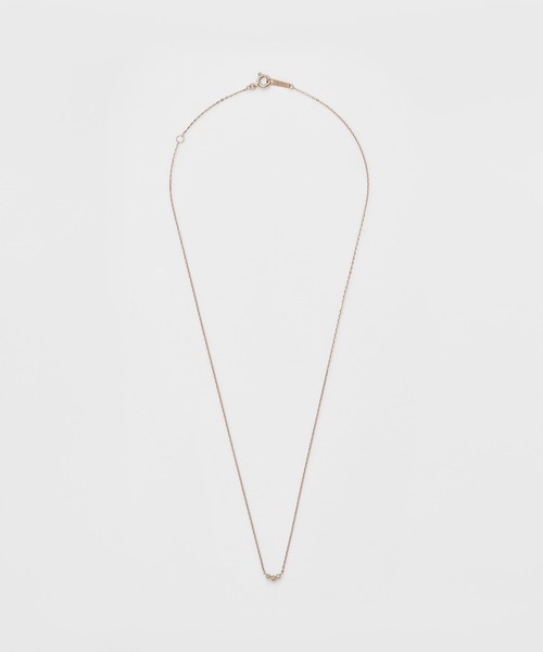 agete(アガット)の「《WEB限定》K10ダイヤモンドネックレス(ピンクゴールド)(ネックレス・レディース・ピンク系その他・フリー)」の4枚目の写真