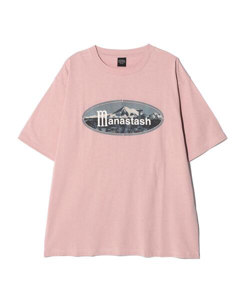 MANASTASH(マナスタッシュ)の「MANASTASH/マナスタッシュ/CiTee RIDGE LOGO(Tシャツ/カットソー・メンズ・ブラック/ホワイト/ピンク・M/XL/L/S)」の3枚目の写真