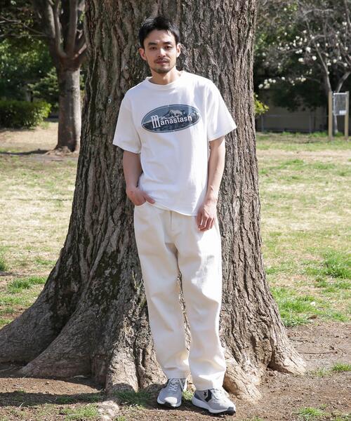 MANASTASH(マナスタッシュ)の「MANASTASH/マナスタッシュ/CiTee RIDGE LOGO(Tシャツ/カットソー・メンズ・ブラック/ホワイト/ピンク・M/XL/L/S)」の8枚目の写真