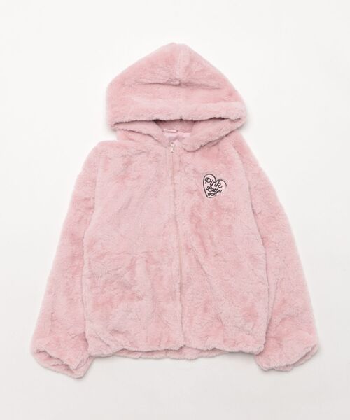 【Boy With Luv】ピンクボアジャケット HOUSE OF BTS POP UP Official Boa Jacket Boy With Luv JUMPER pink