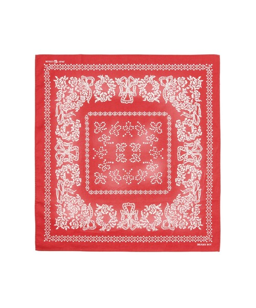 BEAMS BOY(ビームスボーイ)の「【別注】ELEPHANT BRAND / デッドストックフェード 下鼻 バンダナ(バンダナ/スカーフ・レディース・レッド/ネイビー・ONE SIZE)」の1枚目の写真