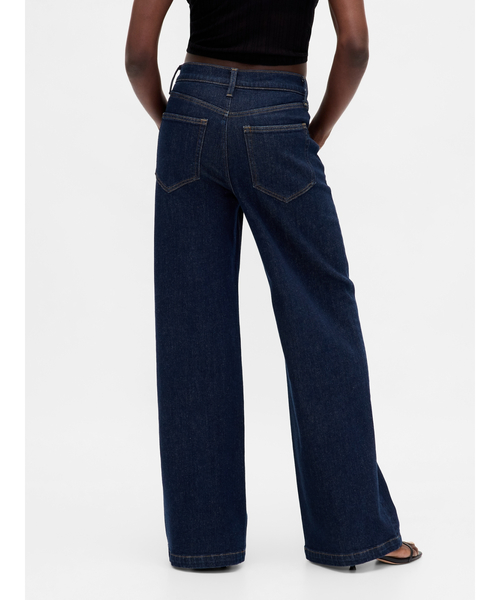 GAP（ギャップ）の「ハイライズ ストライド ワイドデニム（デニムパンツ・レディース・インディゴブルー・25/28/29/27/24/23/26/30）」の6枚目の写真