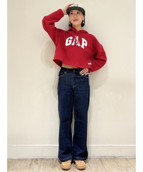GAP(ギャップ)の「ハイライズ ストライド ワイドデニム(デニムパンツ・レディース・インディゴブルー・25/28/29/27/24/23/26/30)」の13枚目の写真