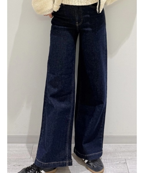 GAP(ギャップ)の「ハイライズ ストライド ワイドデニム(デニムパンツ・レディース・インディゴブルー・25/28/29/27/24/23/26/30)」の14枚目の写真