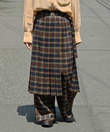 MARECHAL TERRE | プリーツラップスカート×パンツ(その他パンツ)