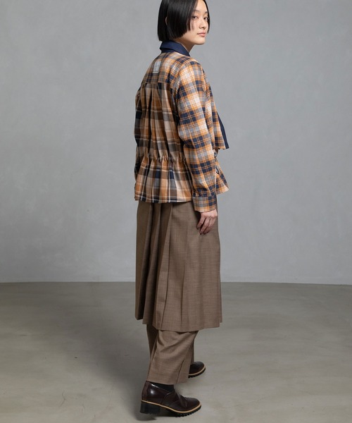 MARECHAL TERRE(マルシャルテル)の「プリーツラップスカート×パンツ(その他パンツ・レディース・ブラウン/ブラック/グレー/ネイビー系・M)」の7枚目の写真