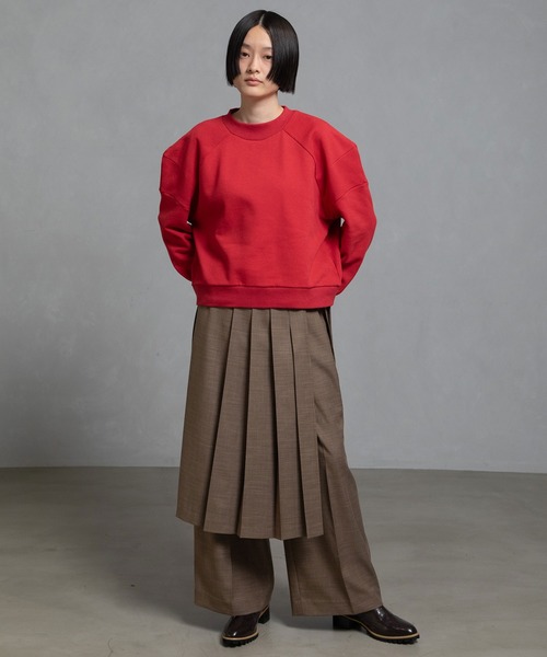 MARECHAL TERRE(マルシャルテル)の「プリーツラップスカート×パンツ(その他パンツ・レディース・ブラウン/ブラック/グレー/ネイビー系・M)」の11枚目の写真