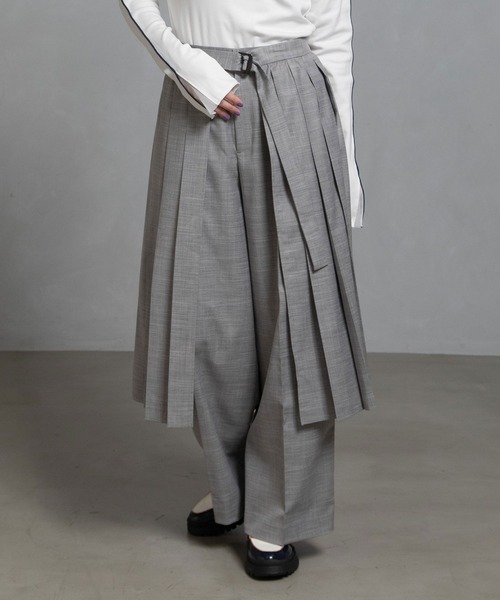 MARECHAL TERRE(マルシャルテル)の「プリーツラップスカート×パンツ(その他パンツ・レディース・ブラウン/ブラック/グレー/ネイビー系・M)」の15枚目の写真