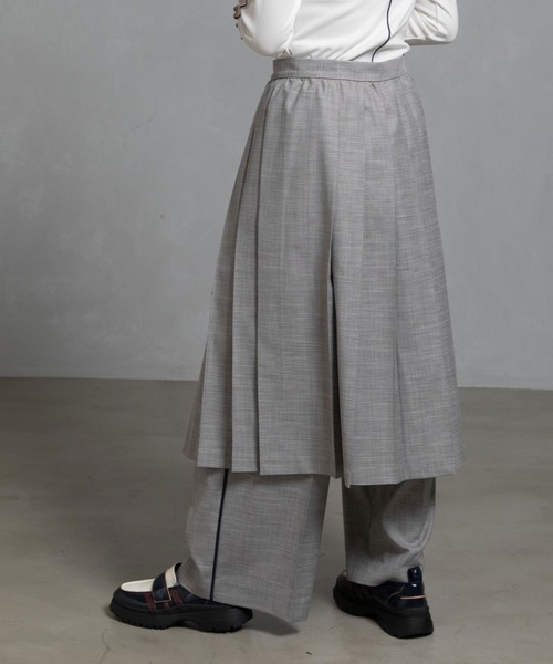 MARECHAL TERRE(マルシャルテル)の「プリーツラップスカート×パンツ(その他パンツ・レディース・ブラウン/ブラック/グレー/ネイビー系・M)」の16枚目の写真