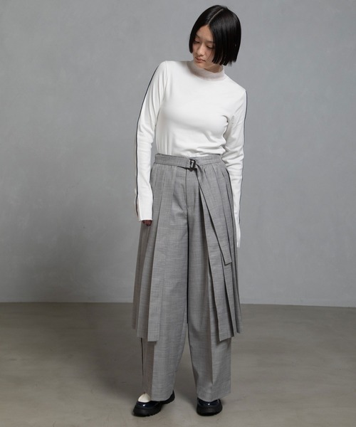 MARECHAL TERRE(マルシャルテル)の「プリーツラップスカート×パンツ(その他パンツ・レディース・ブラウン/ブラック/グレー/ネイビー系・M)」の17枚目の写真