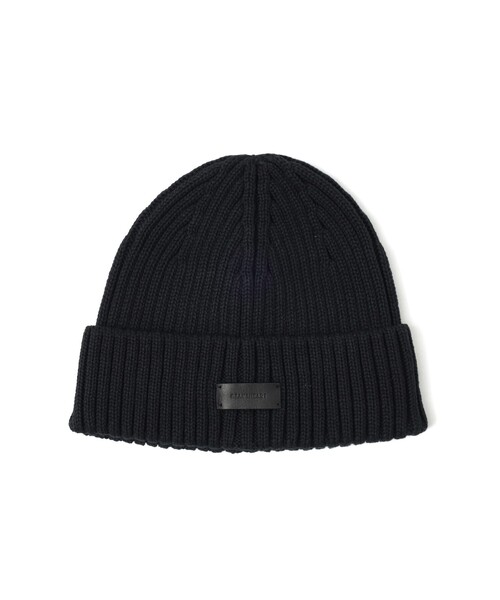 BEAMS HEART(ビームスハート)の「レザー タグ ワッチ キャップ(ニットキャップ/ビーニー・メンズ・ブラック/ブラック系その他4・ONE SIZE)」の13枚目の写真