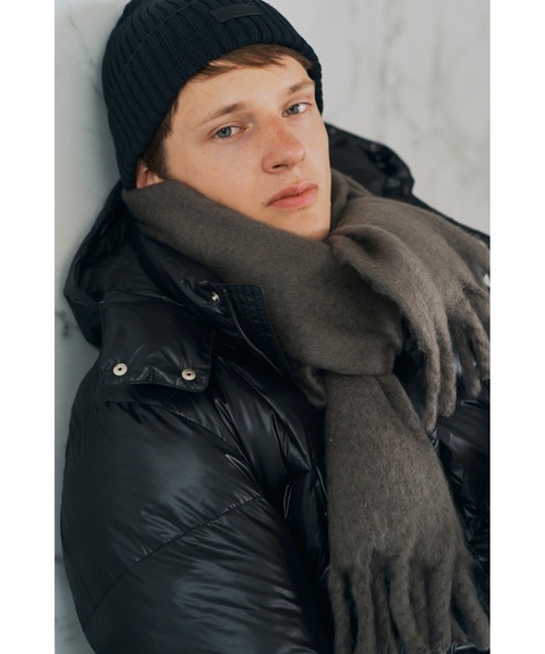 BEAMS HEART(ビームスハート)の「レザー タグ ワッチ キャップ(ニットキャップ/ビーニー・メンズ・ブラック/ブラック系その他4・ONE SIZE)」の5枚目の写真