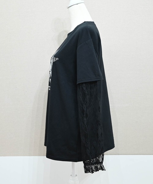 MA*RS(アメーバーマーズ)の「りぼんチェリーレース袖ロンT(Tシャツ/カットソー・レディース・チャコールグレー/ピンク/ブラック/レッド・FREE)」の20枚目の写真