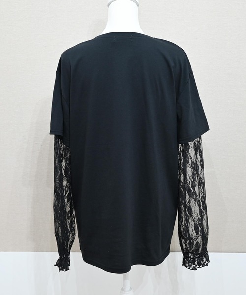 MA*RS(アメーバーマーズ)の「りぼんチェリーレース袖ロンT(Tシャツ/カットソー・レディース・チャコールグレー/ピンク/ブラック/レッド・FREE)」の22枚目の写真