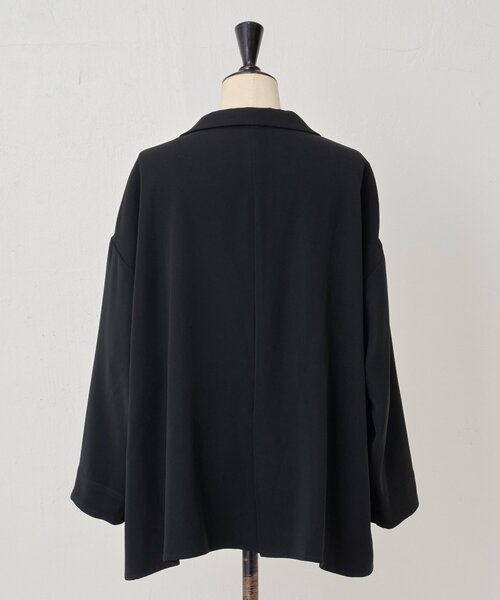 LIVETART（リヴェタート）の「トロミダブルクロスジャケット（テーラードジャケット・レディース・ブラック・FREE）」の22枚目の写真