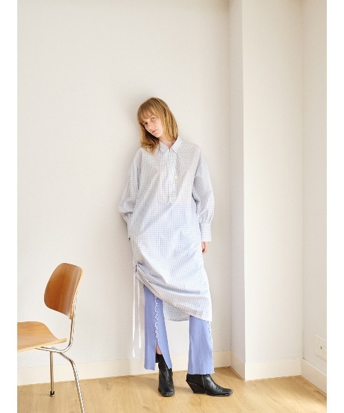 soduk（スドーク）の「colored stitch slit knit short pants