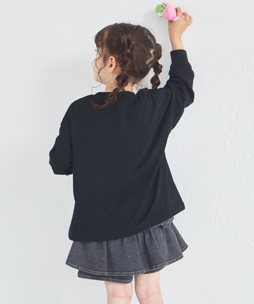 pairmanon(ペアマノン)の「【吸水速乾/襟がヨレにくい】ユニセックス ワンポイント刺繍入り 長袖Tシャツ(Tシャツ/カットソー・キッズ・ブラウン/ベージュ/ブラック/ブルー・80/150/140/90/130/120/110/100)」の6枚目の写真