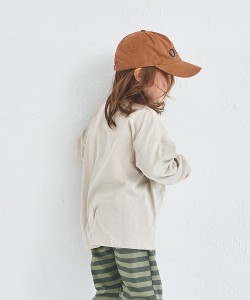 pairmanon(ペアマノン)の「【吸水速乾/襟がヨレにくい】ユニセックス ワンポイント刺繍入り 長袖Tシャツ(Tシャツ/カットソー・キッズ・ブラウン/ベージュ/ブラック/ブルー・80/150/140/90/130/120/110/100)」の11枚目の写真