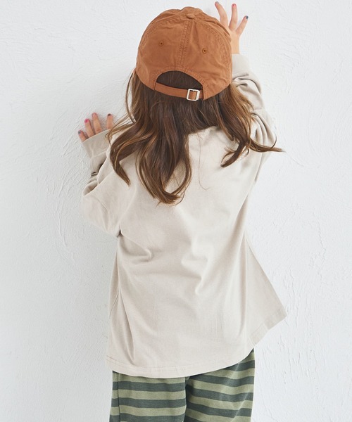pairmanon(ペアマノン)の「【吸水速乾/襟がヨレにくい】ユニセックス ワンポイント刺繍入り 長袖Tシャツ(Tシャツ/カットソー・キッズ・ブラウン/ベージュ/ブラック/ブルー・80/150/140/90/130/120/110/100)」の12枚目の写真