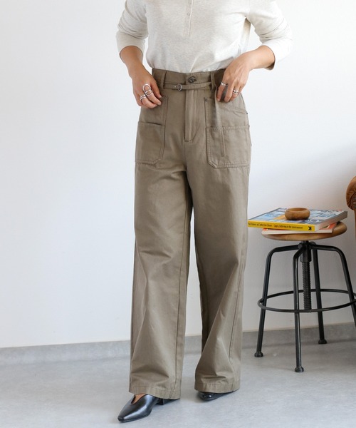 cepo(セポ)の「ワークブッシュベルテッドイージーパンツ(その他パンツ・レディース・ブラウン/キャメル/カーキ・S/M/L)」の3枚目の写真