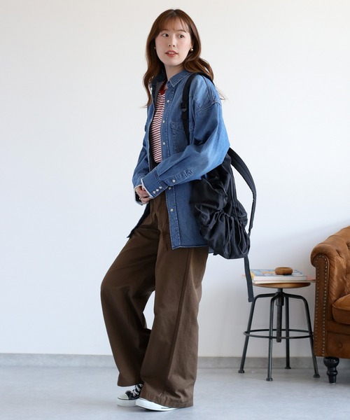 cepo(セポ)の「ワークブッシュベルテッドイージーパンツ(その他パンツ・レディース・ブラウン/キャメル/カーキ・S/M/L)」の15枚目の写真