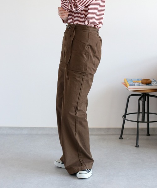 cepo(セポ)の「ワークブッシュベルテッドイージーパンツ(その他パンツ・レディース・ブラウン/キャメル/カーキ・S/M/L)」の9枚目の写真