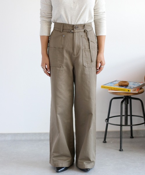 cepo(セポ)の「ワークブッシュベルテッドイージーパンツ(その他パンツ・レディース・ブラウン/キャメル/カーキ・S/M/L)」の17枚目の写真