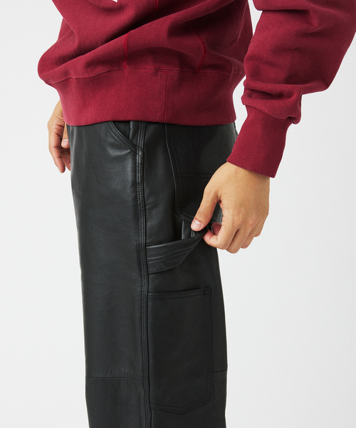JOURNAL STANDARD relume（ジャーナルスタンダード　レリューム）の「ゴートレザー ペインターパンツ（その他パンツ・メンズ・ブラック・LARGE/MEDIUM/SMALL）」の13枚目の写真