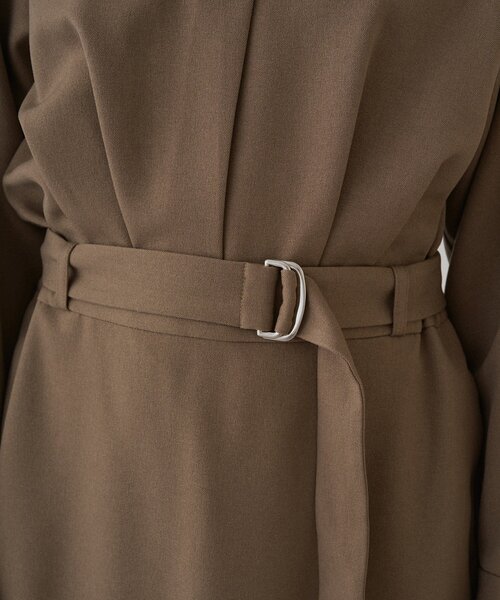 LOUNGEDRESS（ラウンジドレス）の「タックVベルトワンピース（ワンピース・レディース・モカ/ブラック・FREE）」の13枚目の写真