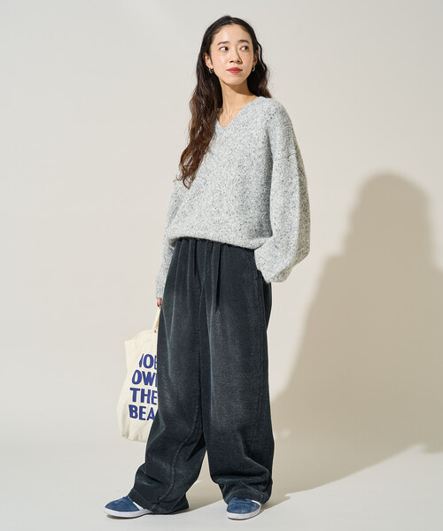 FREAK'S STORE(フリークスストア)の「限定展開 シェニール デニム 微起毛 イージーパンツ(デニムパンツ・レディース・ネイビー/サックスブルー/ブルー・SMALL/MEDIUM)」の13枚目の写真
