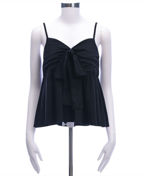 CLEAR BASIC（クリアベーシック）の「フロントリボンビスチェ＆カットボレロセット[オフィスカジュアル リボン フェミニン]（Tシャツ/カットソー・レディース・ブラック/グレー/オフホワイト・F）」の22枚目の写真