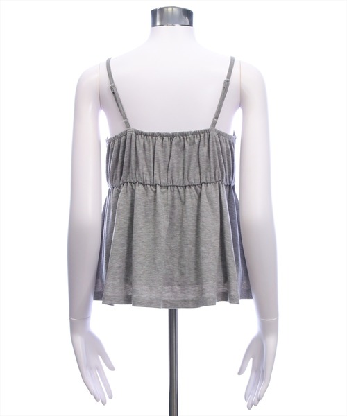 CLEAR BASIC（クリアベーシック）の「フロントリボンビスチェ＆カットボレロセット[オフィスカジュアル リボン フェミニン]（Tシャツ/カットソー・レディース・ブラック/グレー/オフホワイト・F）」の10枚目の写真