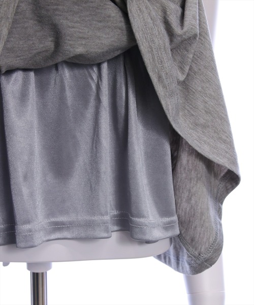 CLEAR BASIC（クリアベーシック）の「フロントリボンビスチェ＆カットボレロセット[オフィスカジュアル リボン フェミニン]（Tシャツ/カットソー・レディース・ブラック/グレー/オフホワイト・F）」の13枚目の写真