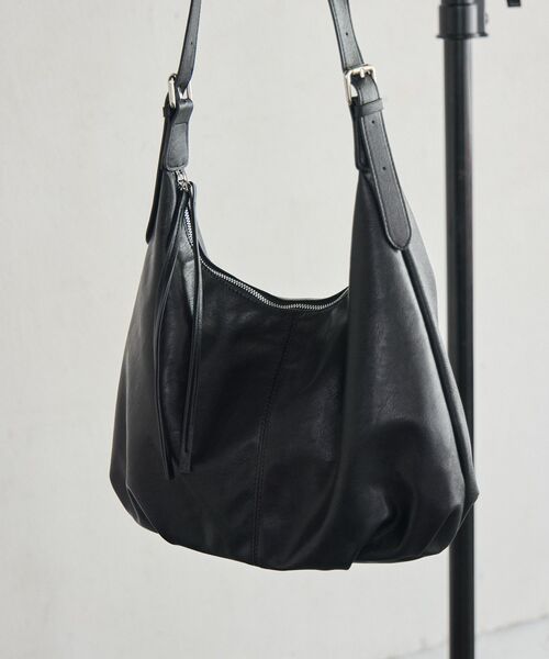 RETRO GIRL（レトロガール）の「BIGショルダーバッグ（ショルダーバッグ・レディース・ブラウン/ブラック・ONE SIZE）」の5枚目の写真